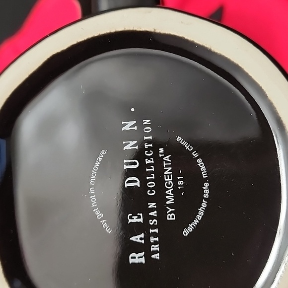 Rae Dunn Red and Black Halloween Mug "Bite Me" - Picture 4 of 5